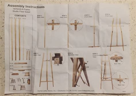 8 inches) Colour: White. . Hobby lobby easel instructions